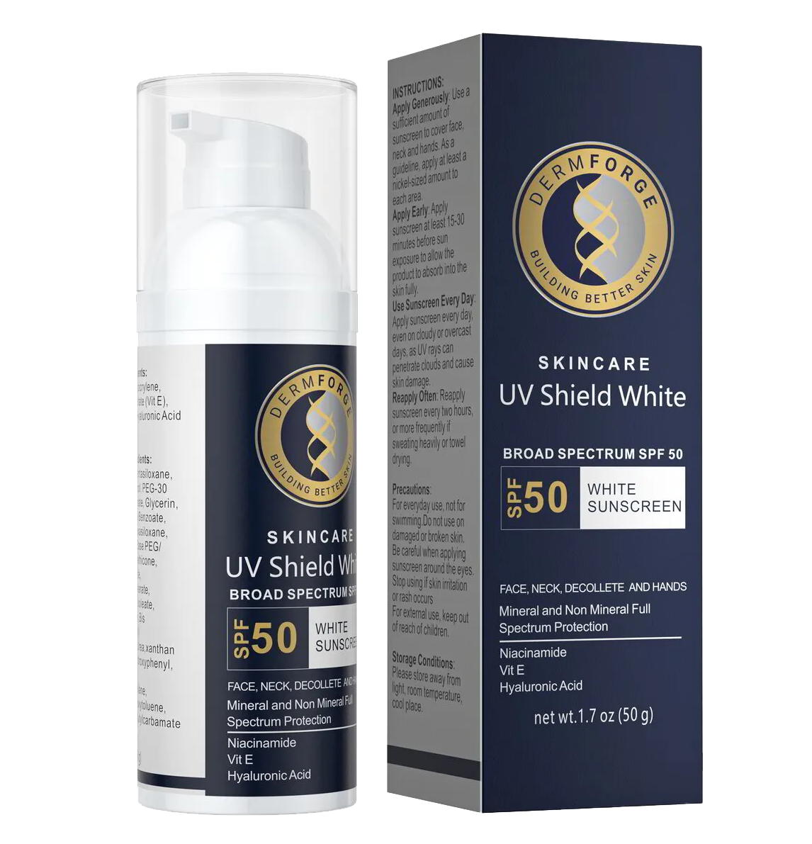 Dermforge UV Shield White Sunscreen